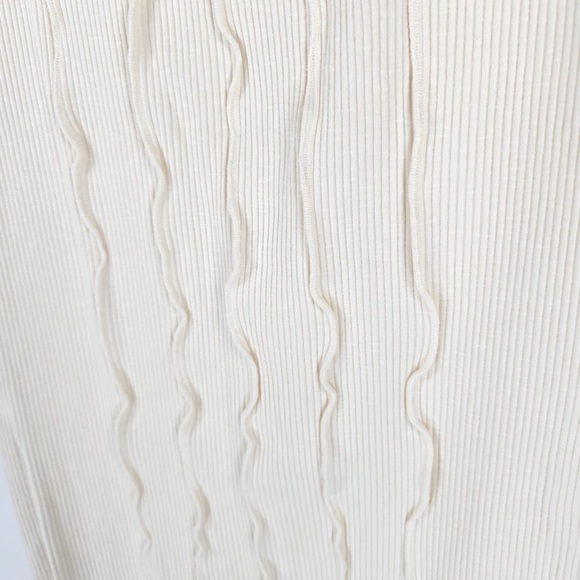 NWT ZARA SEAMED RIB High Rise Midi Skirt‎ with Elastic Waistband 6050/813 Size S - Picture 8 of 16